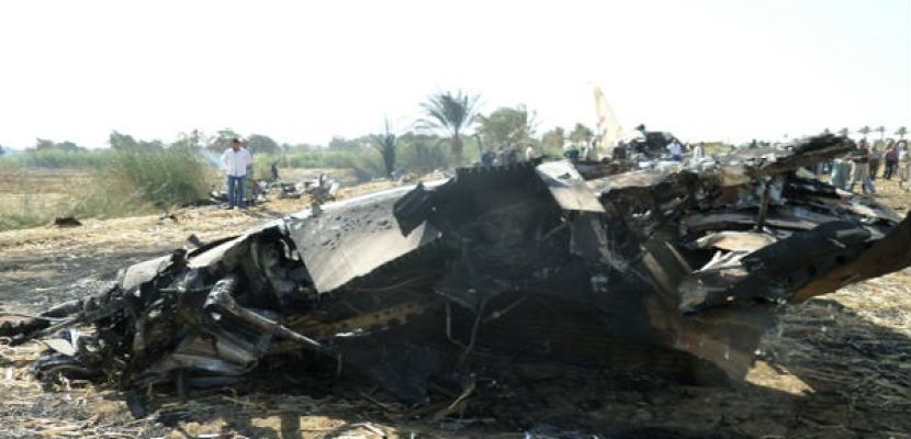 القوات المسلحة توضح سبب سقوط طائرة الفيوم العسكرية