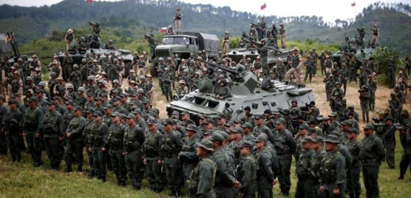 مناورات عسكرية ضخمة فى فنزويلا عقب عقوبات أمريكية