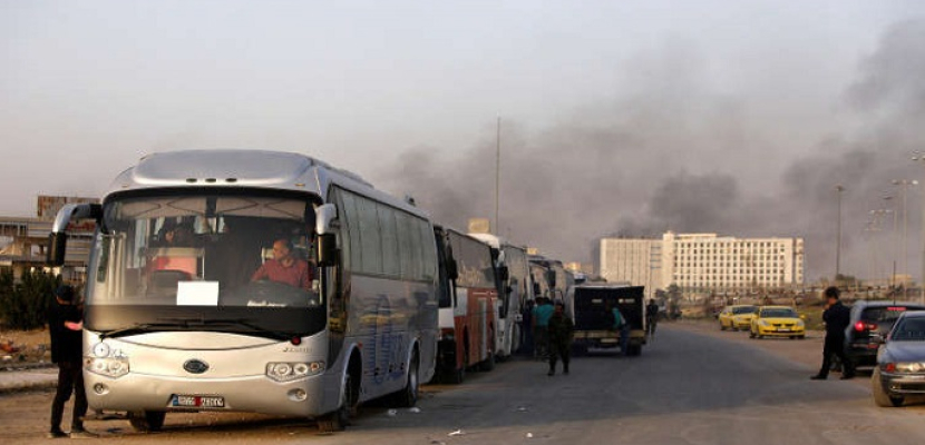 وصول الدفعة الأولى من مهجري ريفي حمص وحماة إلى شمال شرق حلب