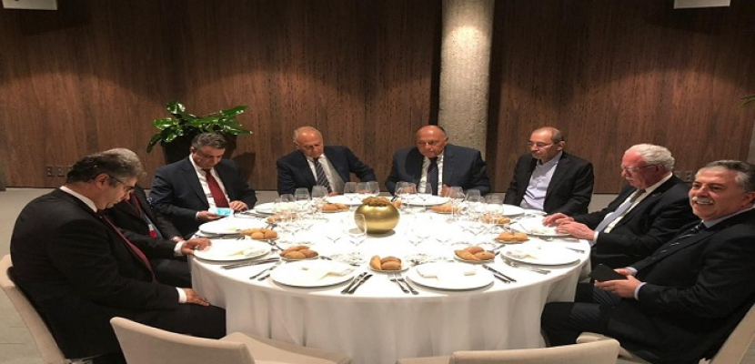 شكري يعقد اجتماعا تنسيقيا مع وزراء الخارجية العرب المشاركين بالمنتدى الإقليمي الثالث للاتحاد من أجل المتوسط