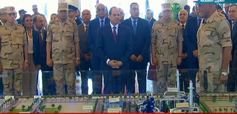 الرئيس السيسي يفتتح مجمع الأسمدة الفوسفاتية والمركبة بالعين السخنة