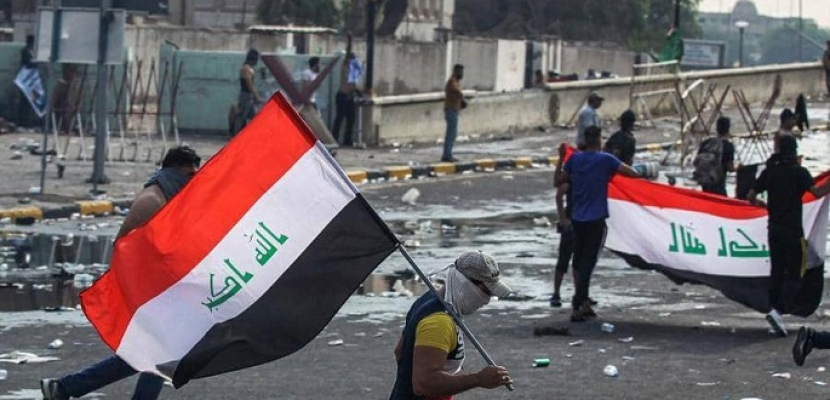 تجدد المصادمات بين المتظاهرين والأمن العراقى فى ساحة الطيران وسط بغداد