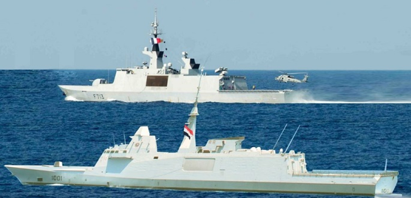 القوات البحرية المصرية والفرنسية تنفذان تدريبًا بحريًا عابرًا في نطاق البحر المتوسط