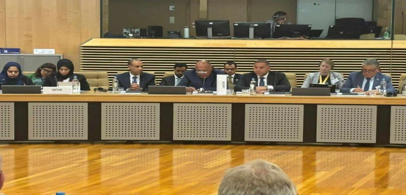 شكري يشارك في اجتماع وزاري عربي أوروبي في بروكسل لدعم فلسطين